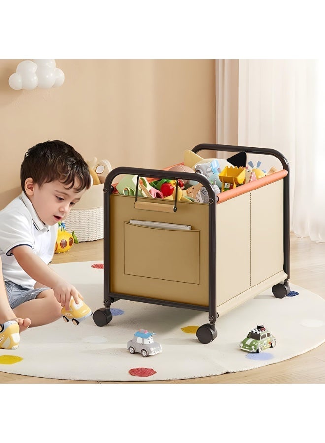 XICEN Kids Toy Storage Organizer with Wheels, Large Capacity Oxford Cloth Toy Box, Mobile Storage Bins can hold Toys, Clothes, Books, Snacks for Nursery, Bedrooms, Toy Rooms, Playrooms - Image 4